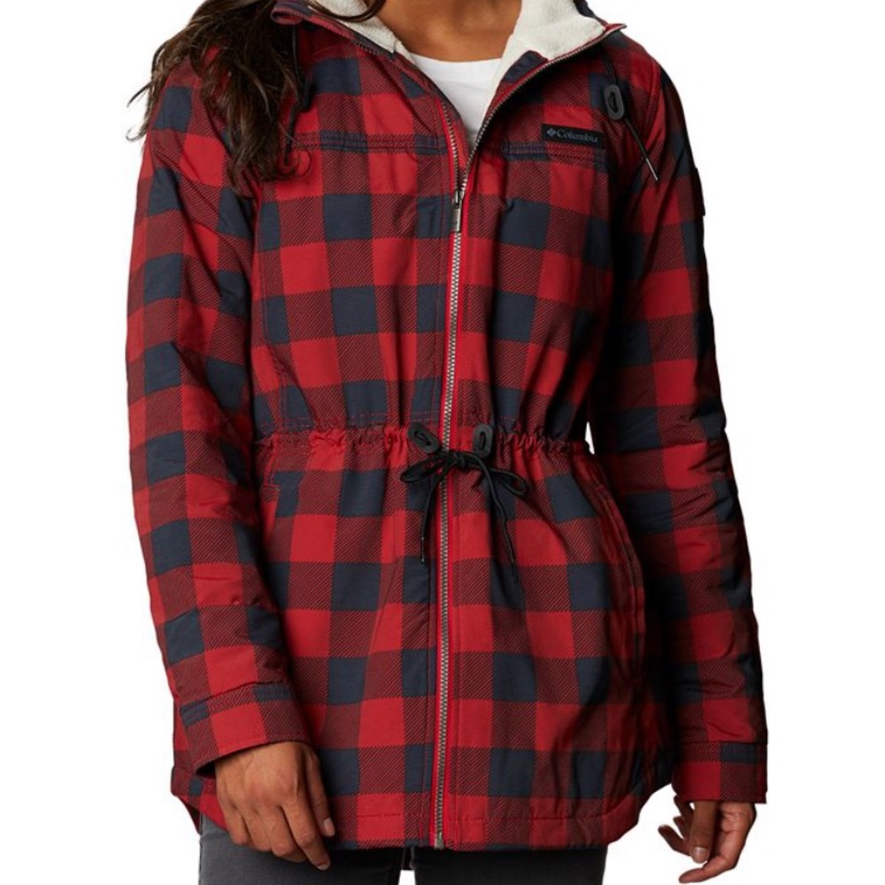 Columbia
Women's Chatfield Hill Plaid Fleece-Lined Utility Jacket